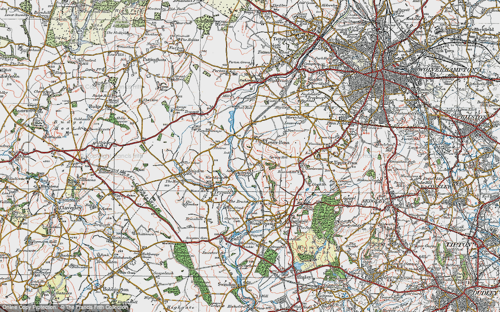 Old Map of Orton, 1921 in 1921