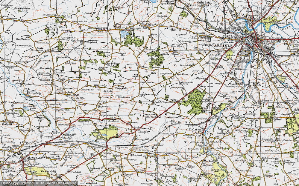 Old Map of Orton Rigg, 1925 in 1925