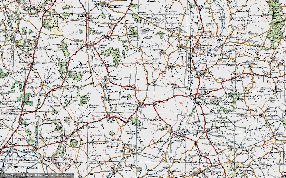 Old Map of Osbaston, 1921 in 1921