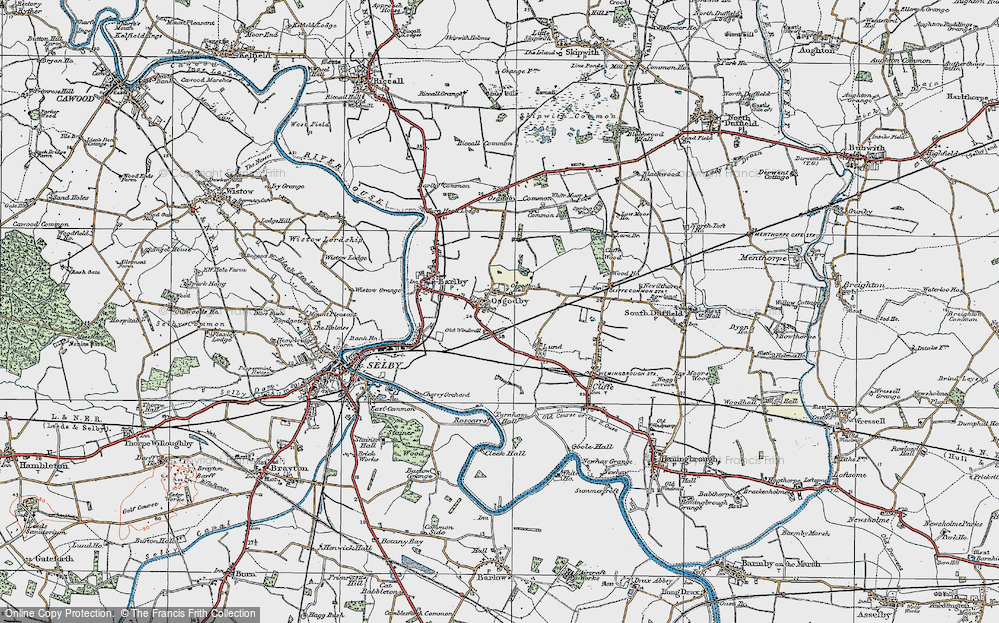 Old Map of Osgodby, 1924 in 1924