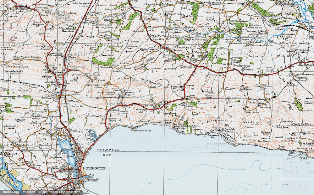 Old Map of Osmington, 1919 in 1919