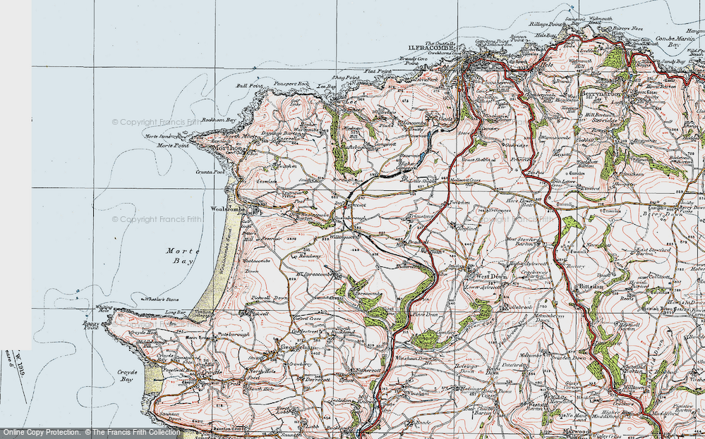 Old Map of Ossaborough, 1919 in 1919