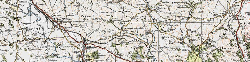 Old map of Airton Green in 1924