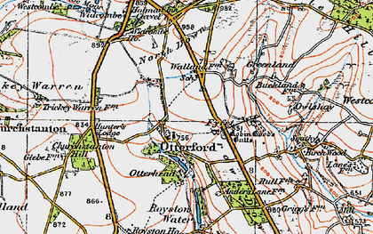 Old map of Brown Down in 1919