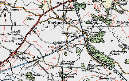 Old map of Blakemore Ho in 1921