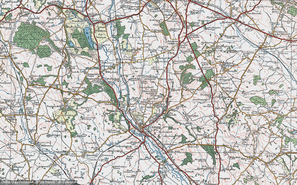 Old Map of Oulton Heath, 1921 in 1921