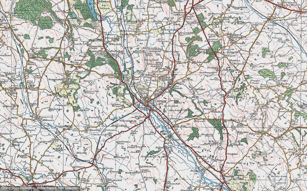 Old Map of Oultoncross, 1921 in 1921