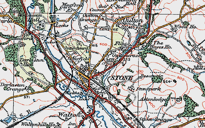 Old map of Oultoncross in 1921