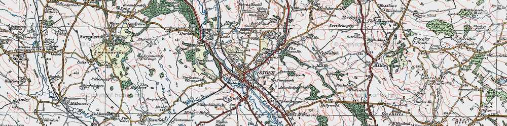 Old map of Oultoncross in 1921