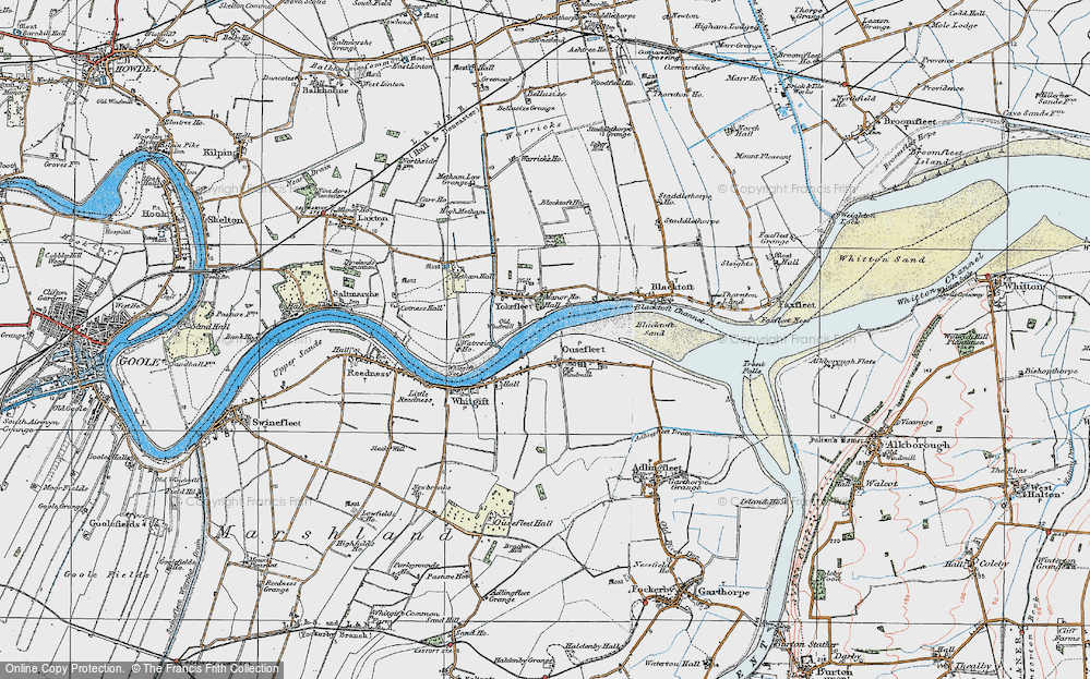 Old Map of Ousefleet, 1924 in 1924