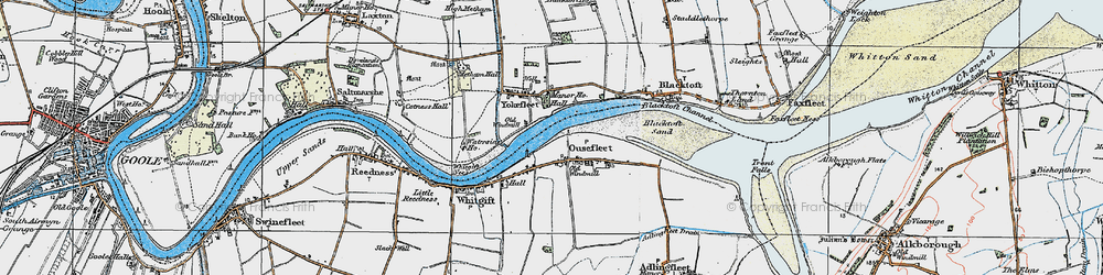Old map of Ousefleet in 1924