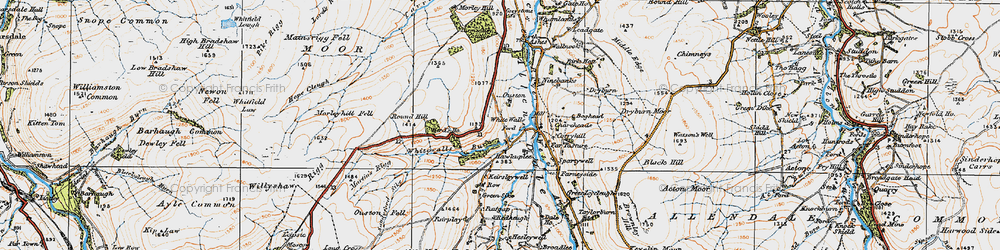 Old map of Allen Dale in 1925