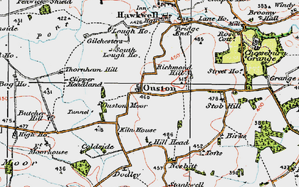 Old map of Butcher Hill in 1925