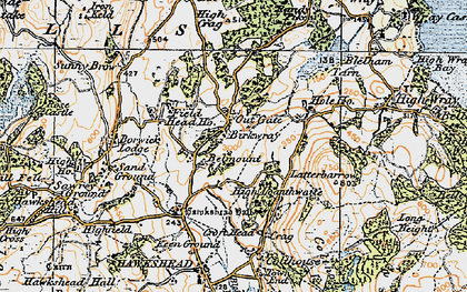 Old map of Blelham Tarn in 1925