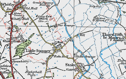 Old map of Outlet Village in 1924