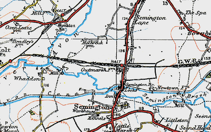 Old map of Outmarsh in 1919