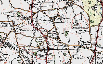 Old map of Ouzlewell Green in 1925