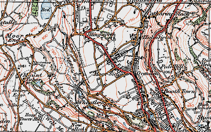 Old map of Ovenden in 1925