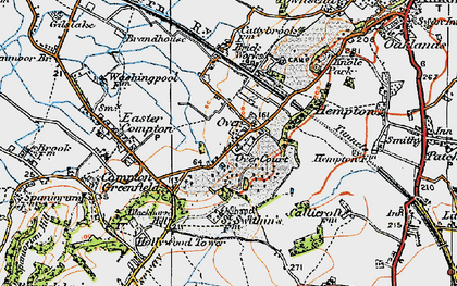 Old map of Over in 1919