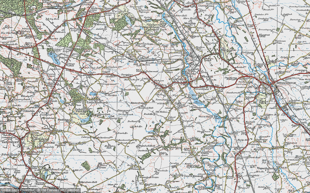 Old Map of Over, 1923 in 1923