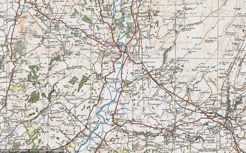 Old Map of Over Burrow, 1925 in 1925