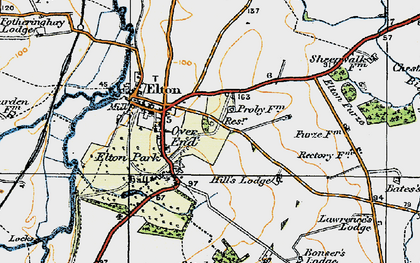 Old map of Over End in 1920