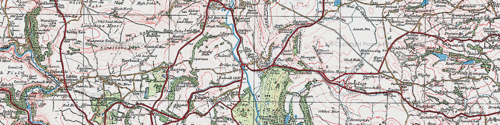 Old map of Over End in 1923