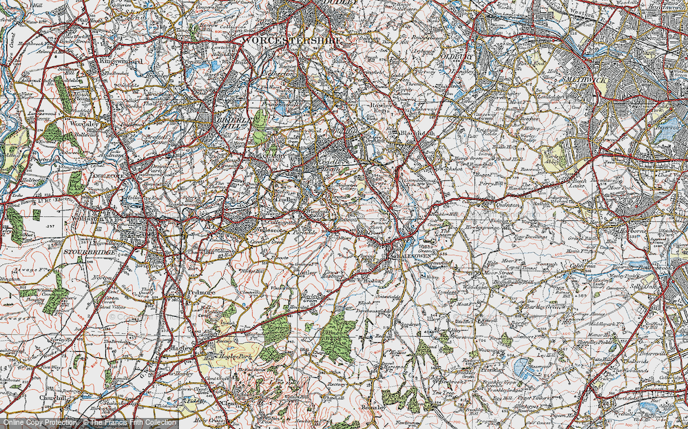 Old Map of Overend, 1921 in 1921