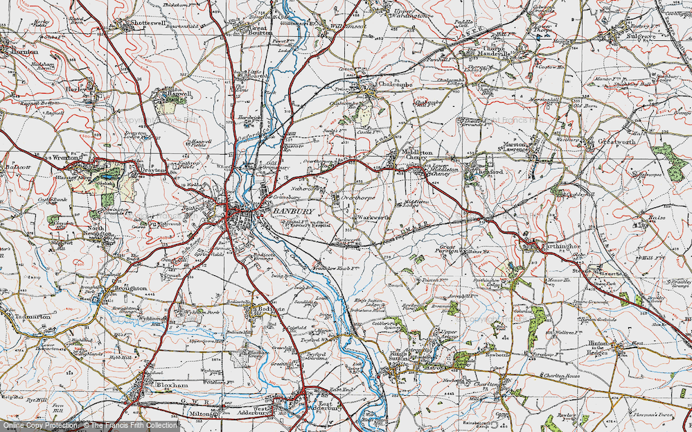 Old Map of Overthorpe, 1919 in 1919