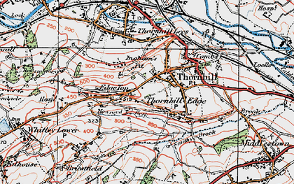 Old map of Overthorpe in 1925