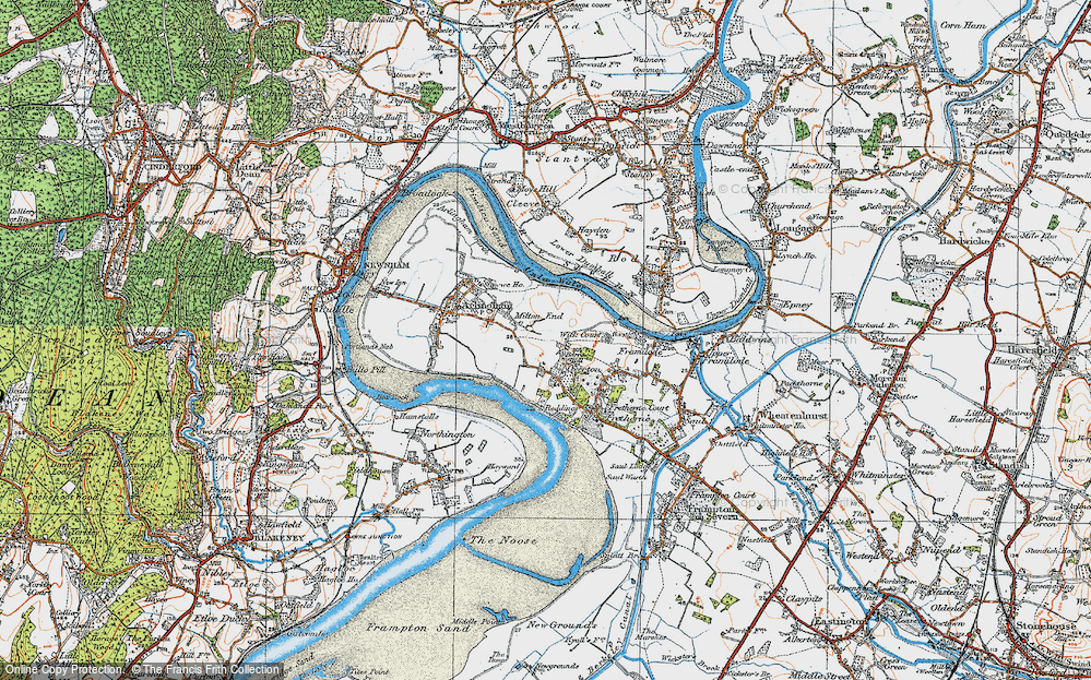 Old Map of Overton, 1919 in 1919