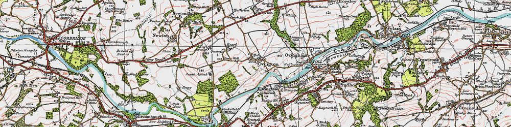 Old map of Bearl in 1925