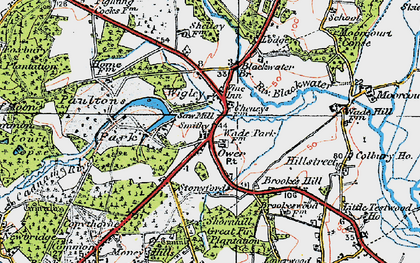 Old map of Ower in 1919