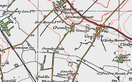 Old map of Owmby in 1923