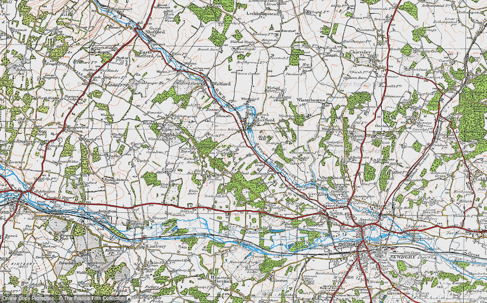 Old Map of Ownham, 1919 in 1919