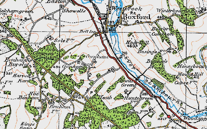 Old map of Ownham in 1919