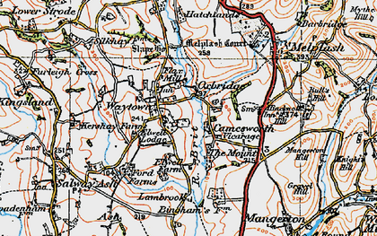 Old map of Oxbridge in 1919