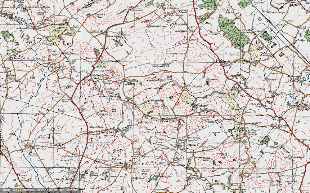Old Map of Oxcombe, 1923 in 1923