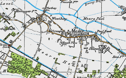 Old map of Oxenpill in 1919