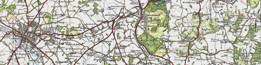 Old map of Oxlease in 1920
