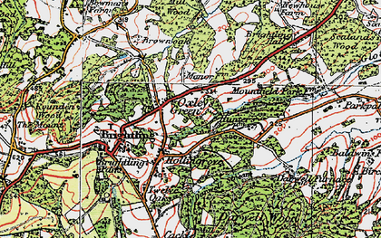Old map of Brightling Hall in 1920