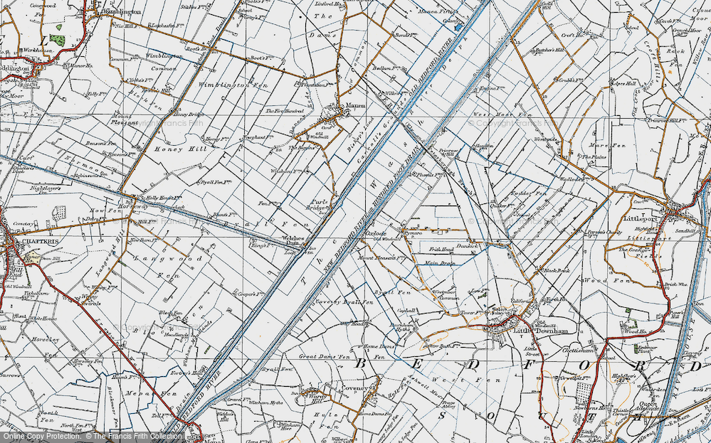 Old Map of Oxlode, 1920 in 1920