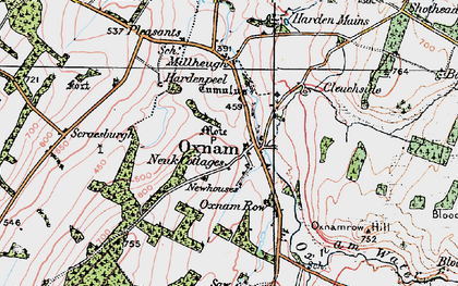 Old map of Batts in 1926