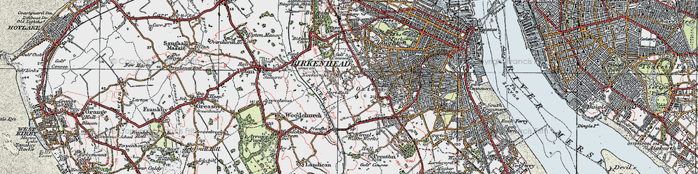 Old map of Oxton in 1923