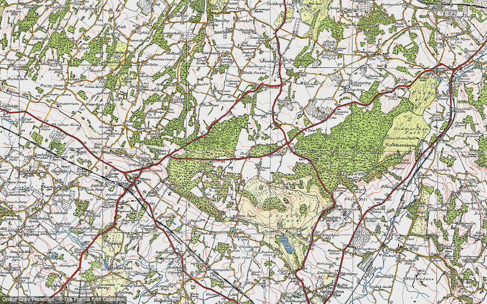 Old Map of Paddock, 1921 in 1921