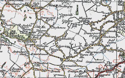 Old map of Paddockhill in 1923