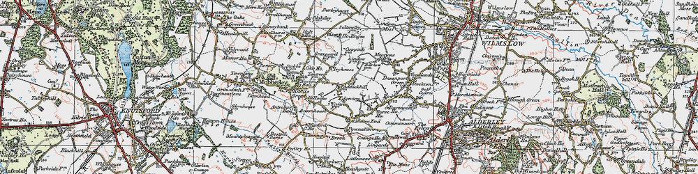 Old map of Paddockhill in 1923