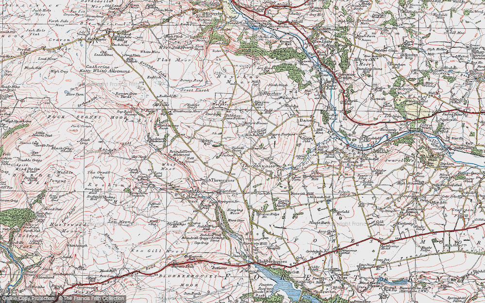 Old Map of Padside Green, 1925 in 1925