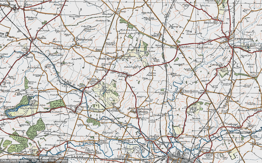 Old Map of Pailton, 1920 in 1920