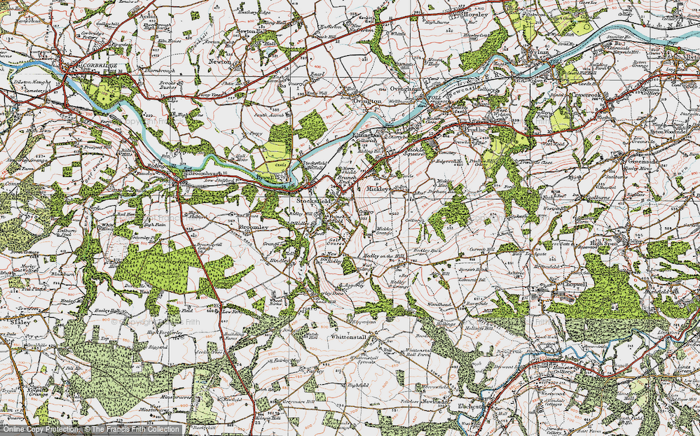 Old Map of Painshawfield, 1925 in 1925